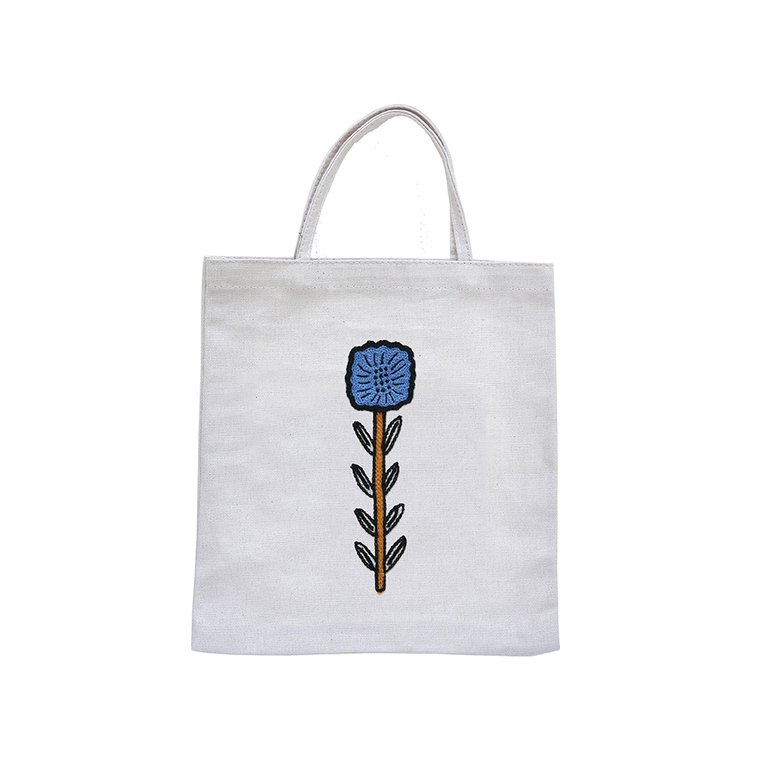 Matsuo Miyuki Embroidery Mini bag Gray cat | 8000000works | エイト